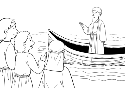 Acts 18 18, 21 Paul Plants A Church At Corinth Coloring Page